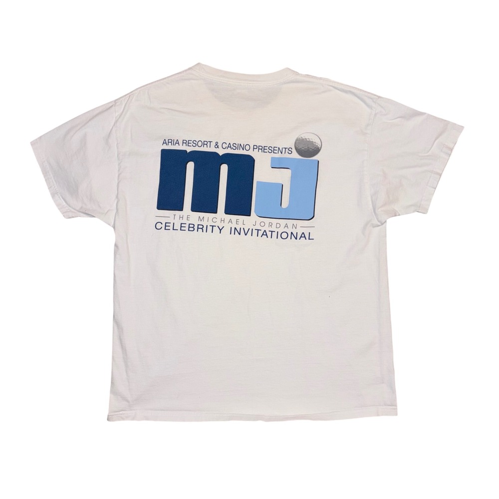 Y2K Michael Jordan Celebrity Invitational Golf Tournament Graphic T-Shirt XL